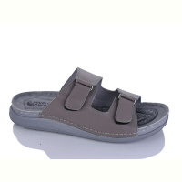 Шлепки Oscar 01-23 сірий к.