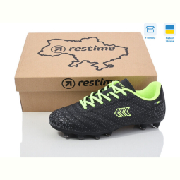 Футбольная обувь Restime DW024412-2 black-lime