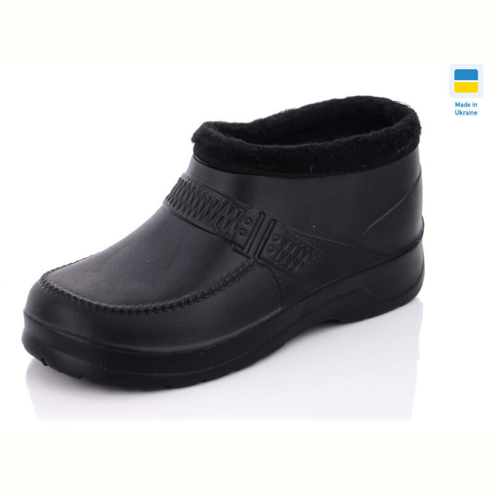 Галоши Progress Роксол ГМ9 хутро чорний