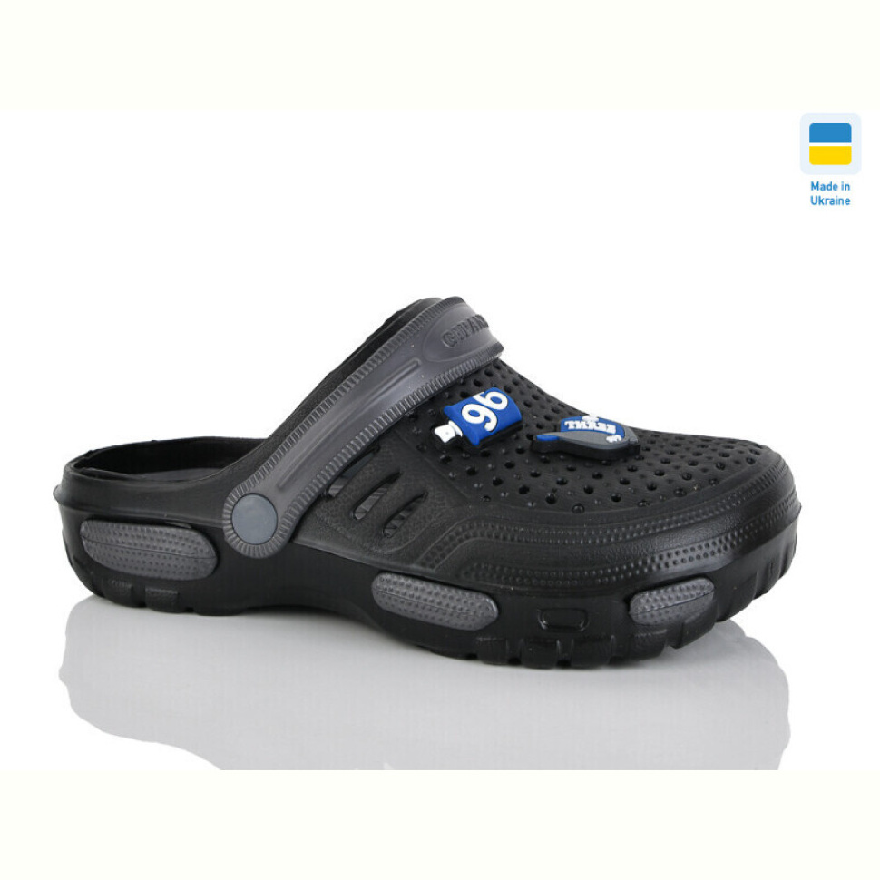 Кроксы DeMur CD48 чорний-графіт