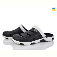 Кроксы Inblue Форсаж чорно-сірий