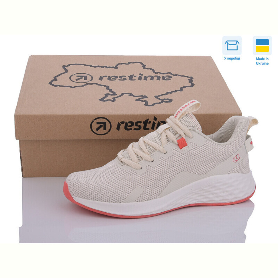 Кроссовки Restime EWL24099 beige-fucshia