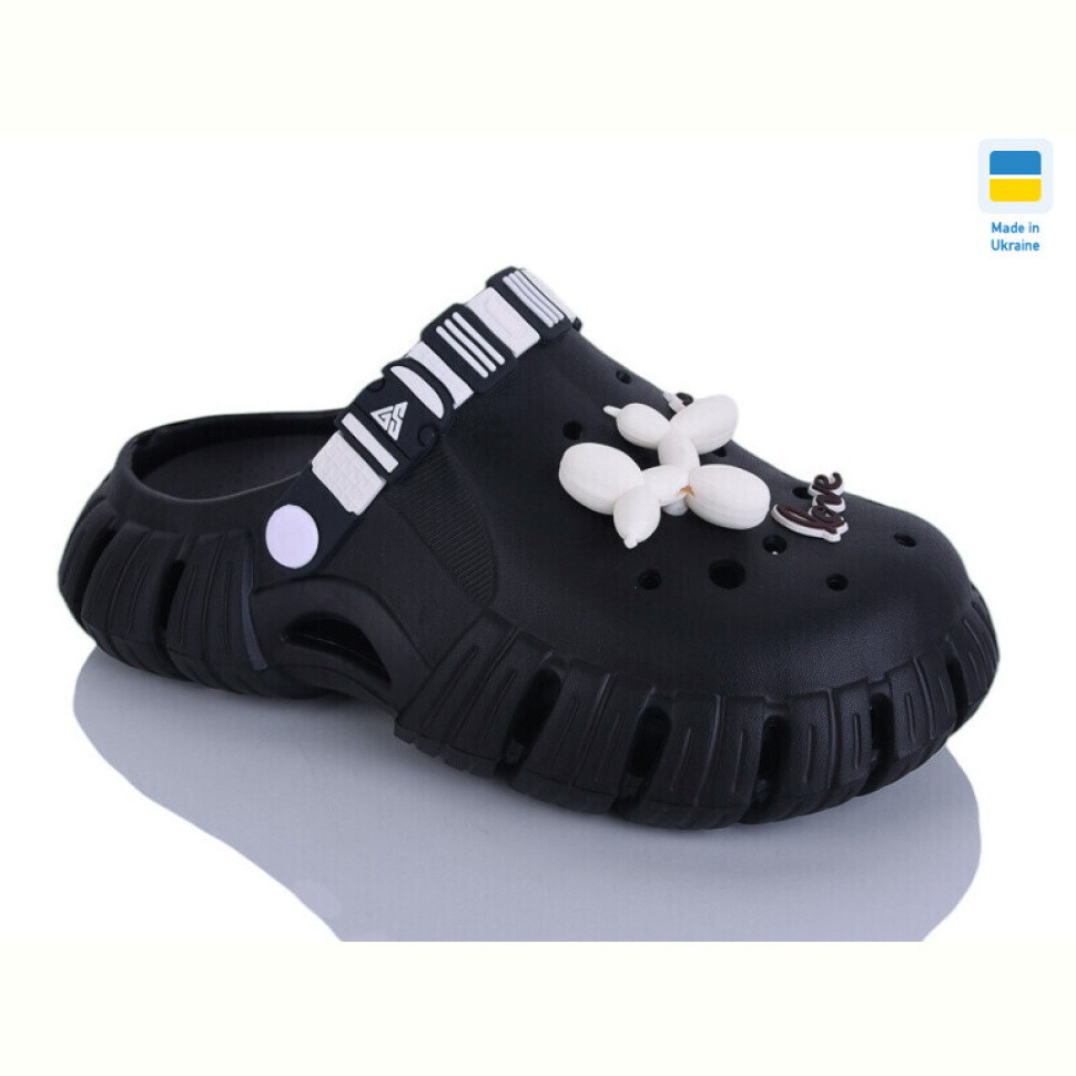 Кроксы DeMur 677 чорний/чорн