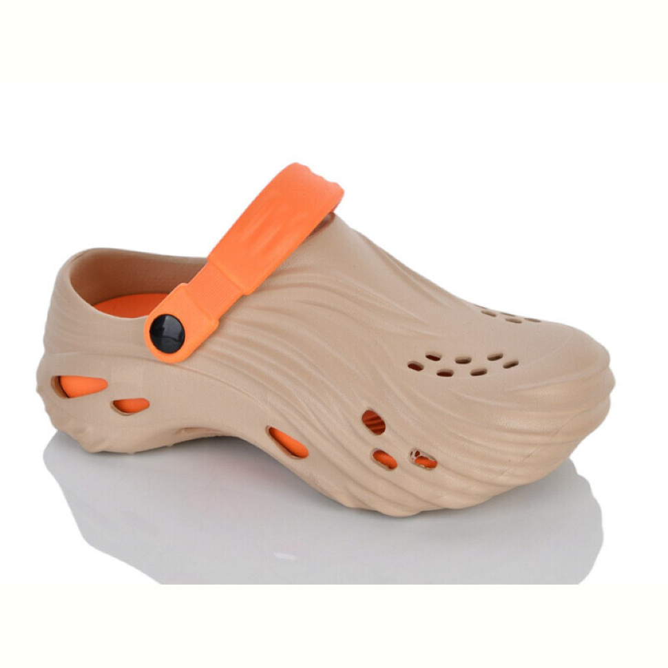 Кроксы Violeta B101 khaki-orange