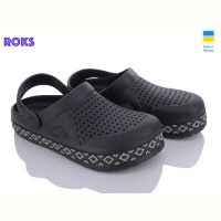 Кроксы Roks Dago 521 вишивка чорний