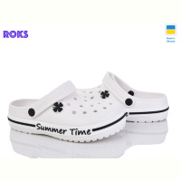 Кроксы Roks Dago 417 білий-чорний