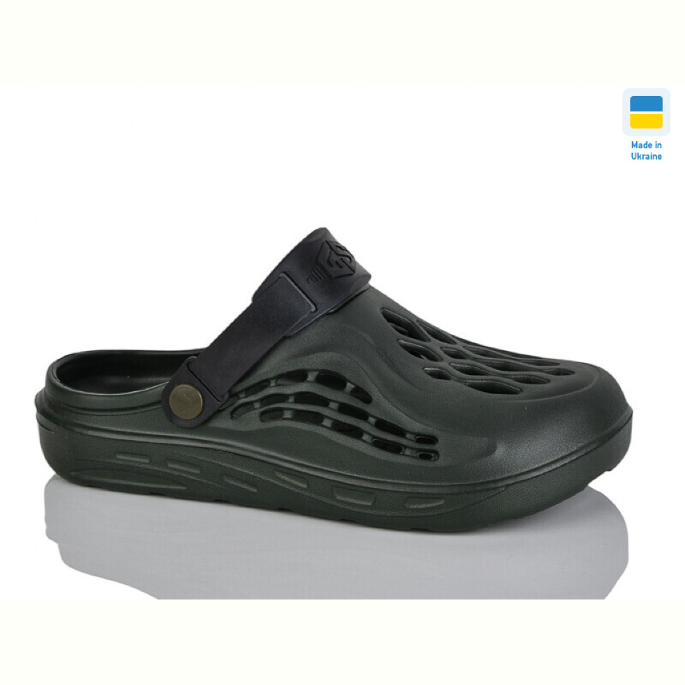 Кроксы Lot Shoes 129 хакі-чорний