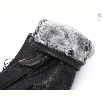 Перчатки RuBi 2803 black (хутро)