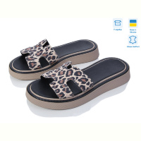 Шлепки G-Aira 618 лео беж.нуб. Под заказ