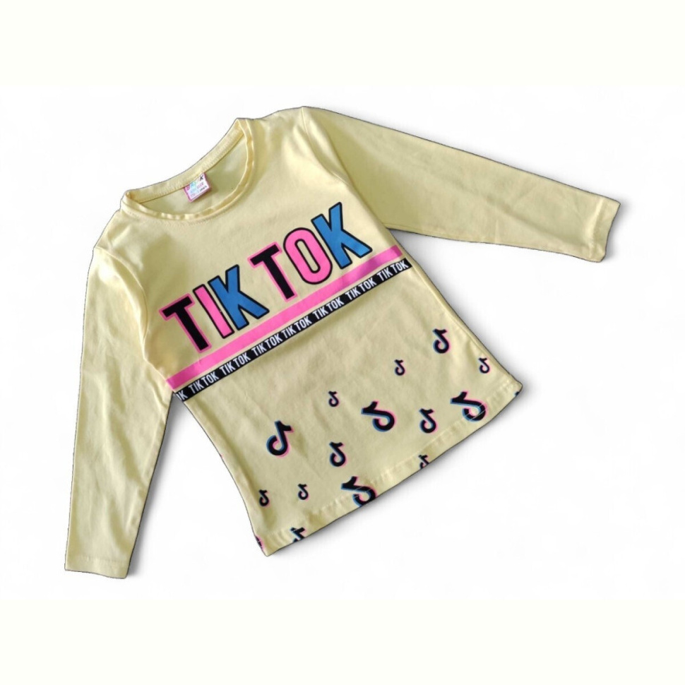 Батник Kids-modnik 4104 жовтий TikTok
