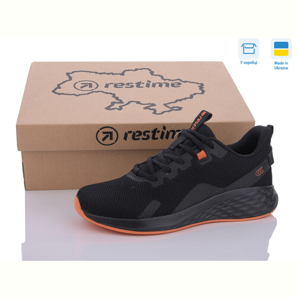 Кроссовки Restime EWL24099 black-orange