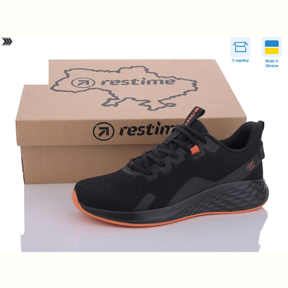 Кроссовки Restime EWL24099 black-orange