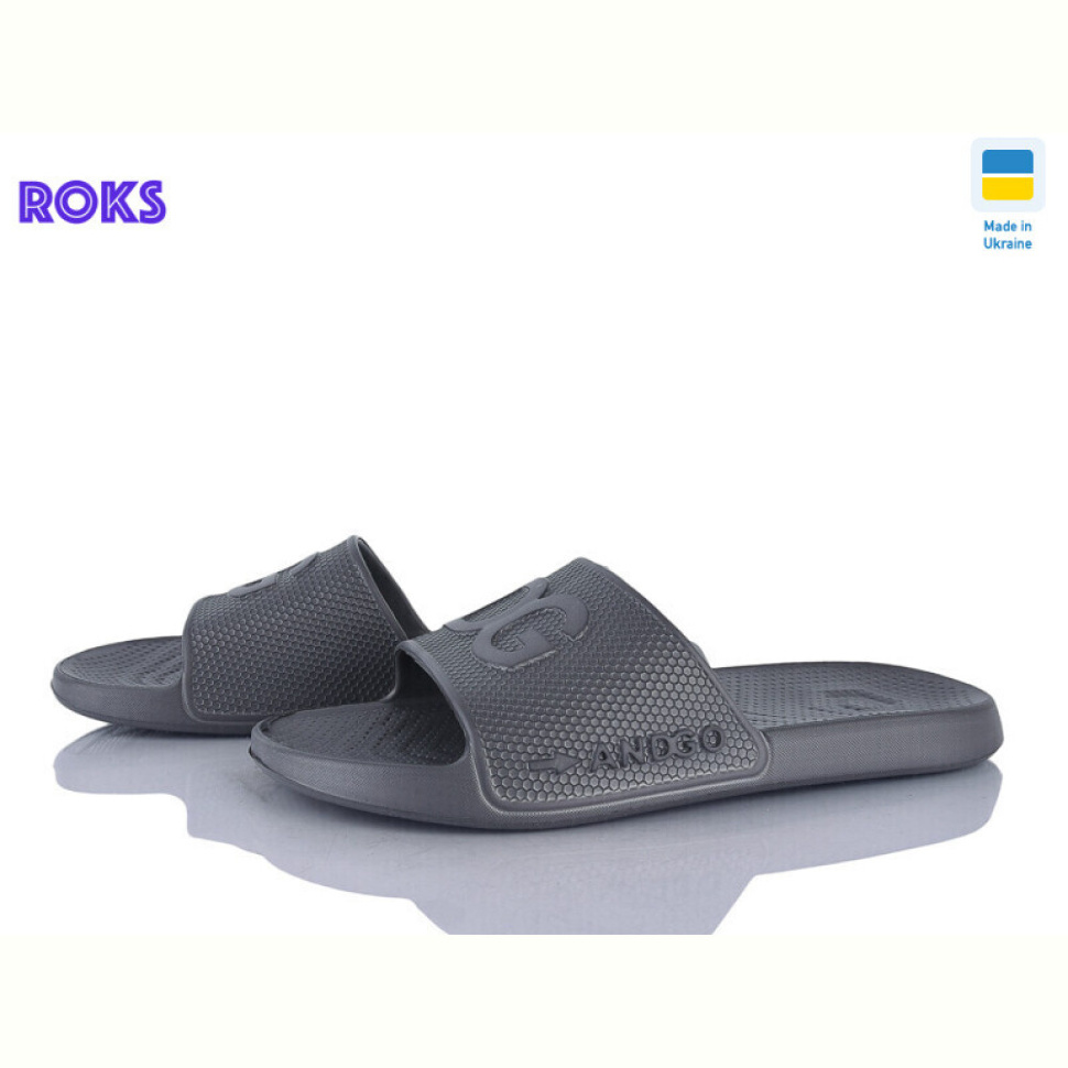 Шлепки Roks 131 т.сірий