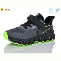 Кроссовки Clibee-Apawwa EB733-3 grey-green LED