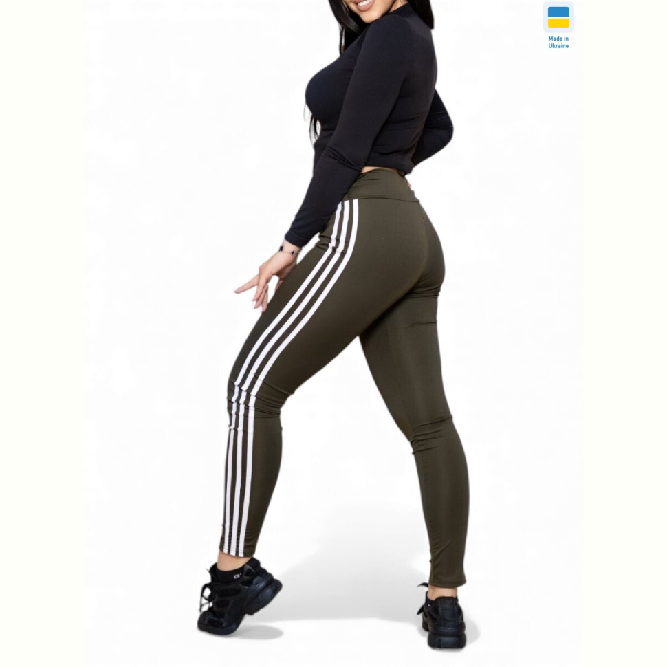 Лосины Sport style 50253 хакі (2XL-5XL)