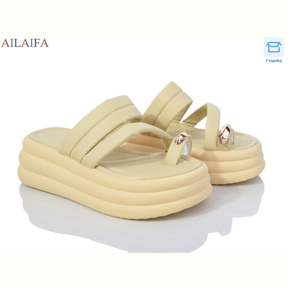 Шлепки Ailaifa 7013 yellow