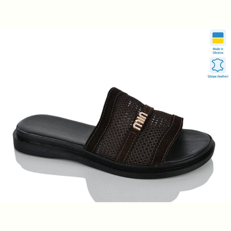 Шлепки Sali 97 корич.з.т.
