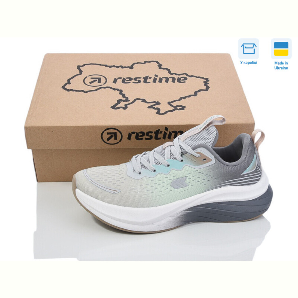 Кроссовки Restime SWL25528 m.grey-mint
