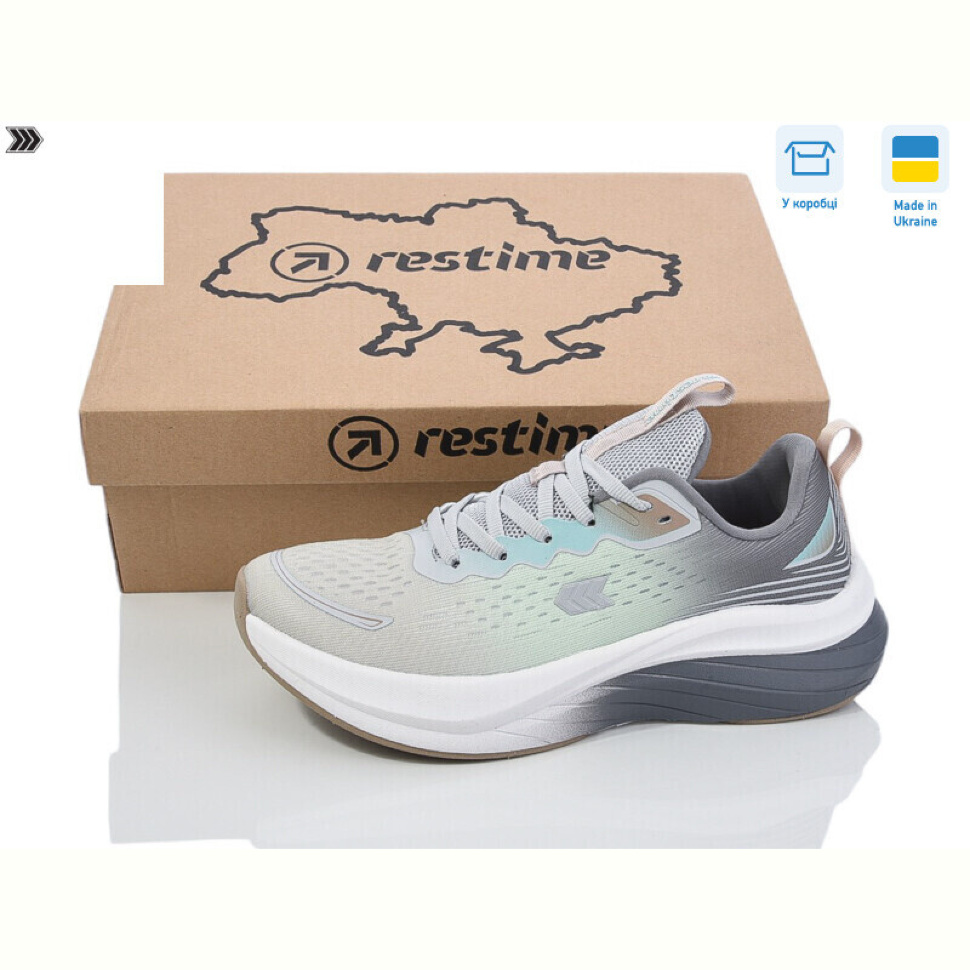 Кроссовки Restime SWL25528 m.grey-mint