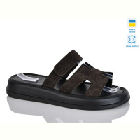 Шлепки Sali 5101-25 корич.з.