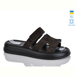 Шлепки Sali 5101-25 корич.з.