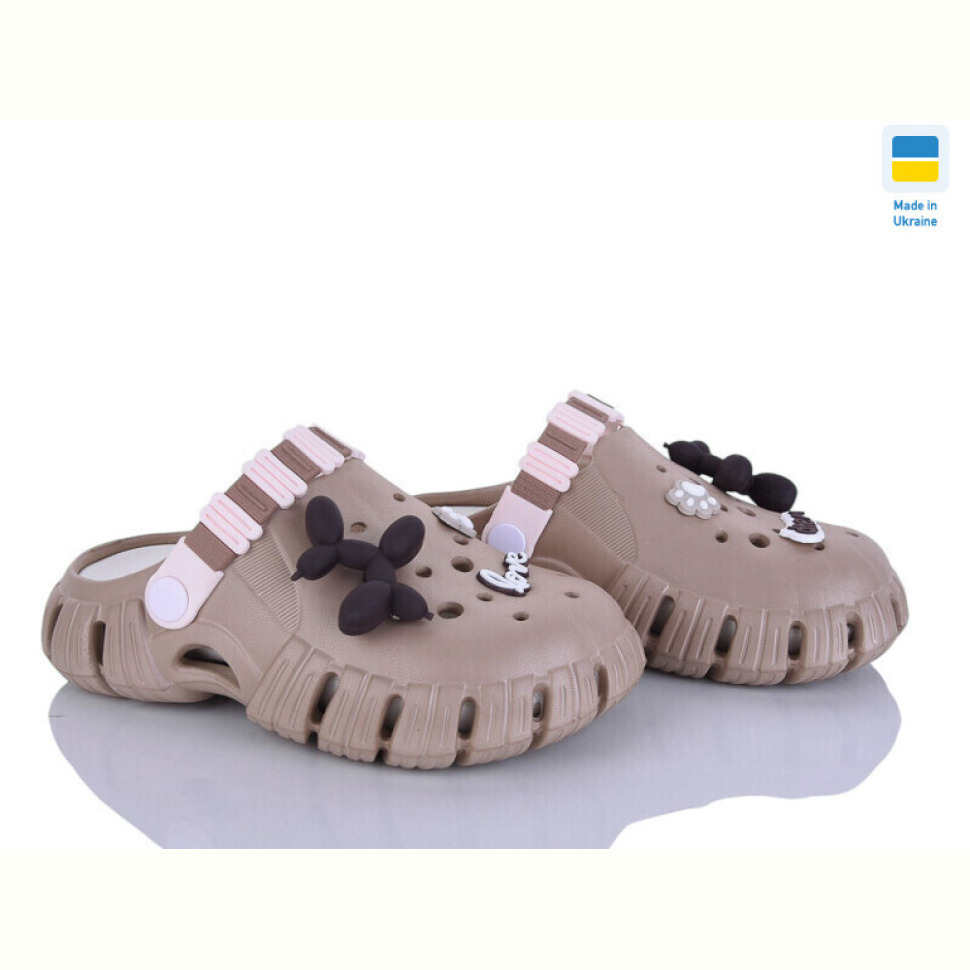 Кроксы Inblue 012 бежевий