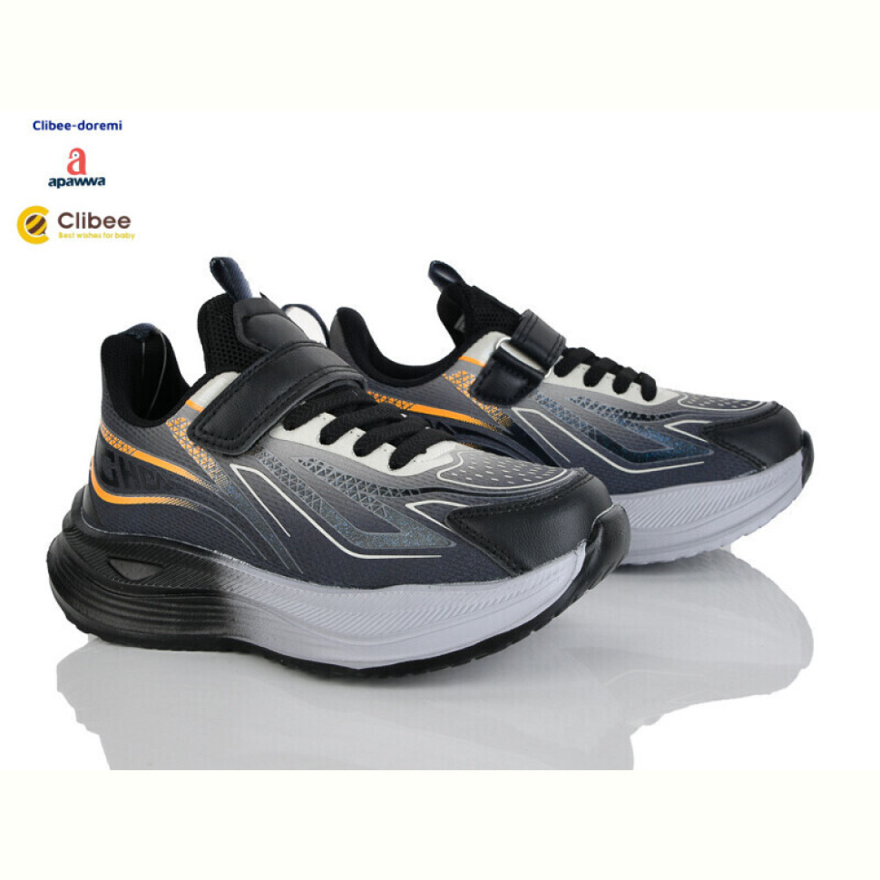 Кроссовки Clibee-Doremi LC191-4 black-khaki