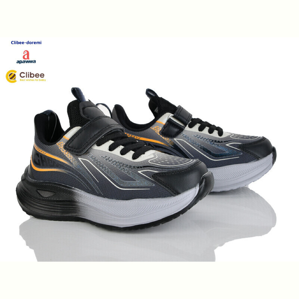 Кроссовки Clibee-Doremi LC191-4 black-khaki