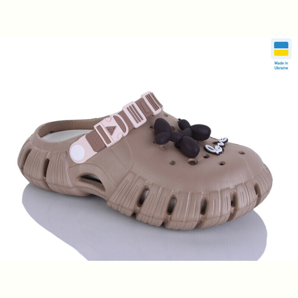 Кроксы DeMur 677 коричневий