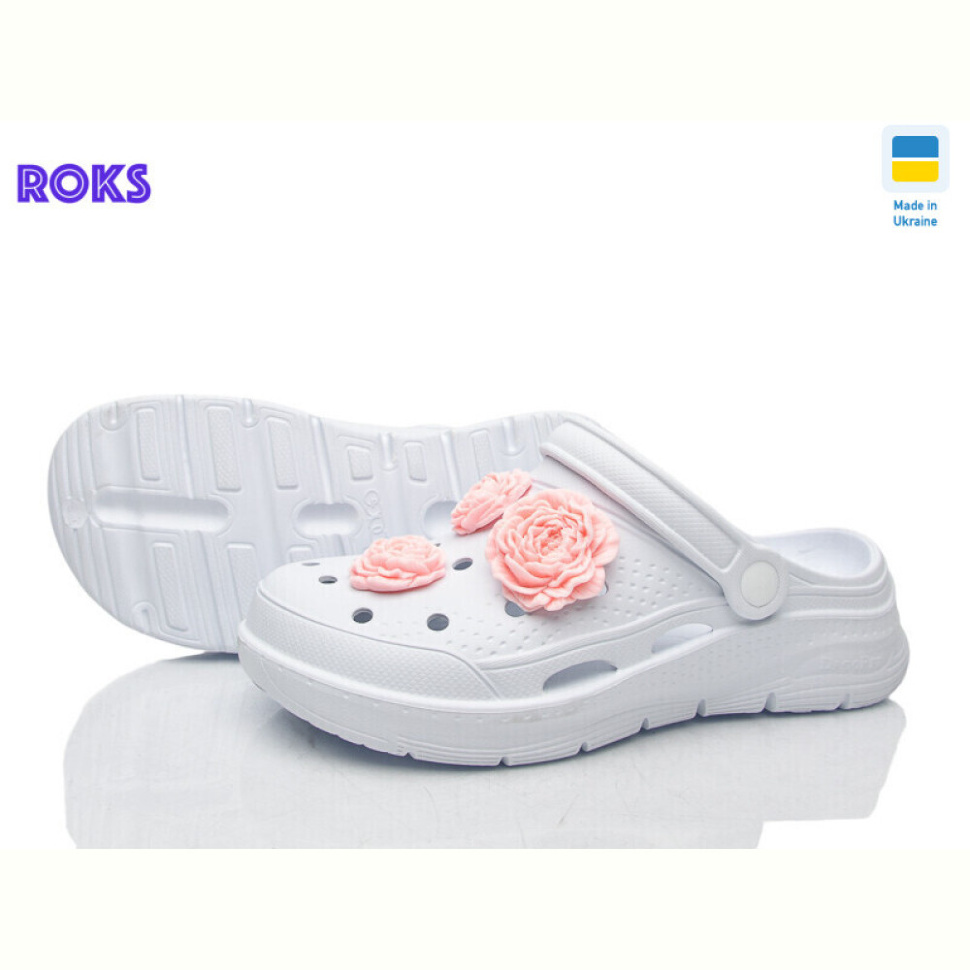 Кроксы Roks 411 білий