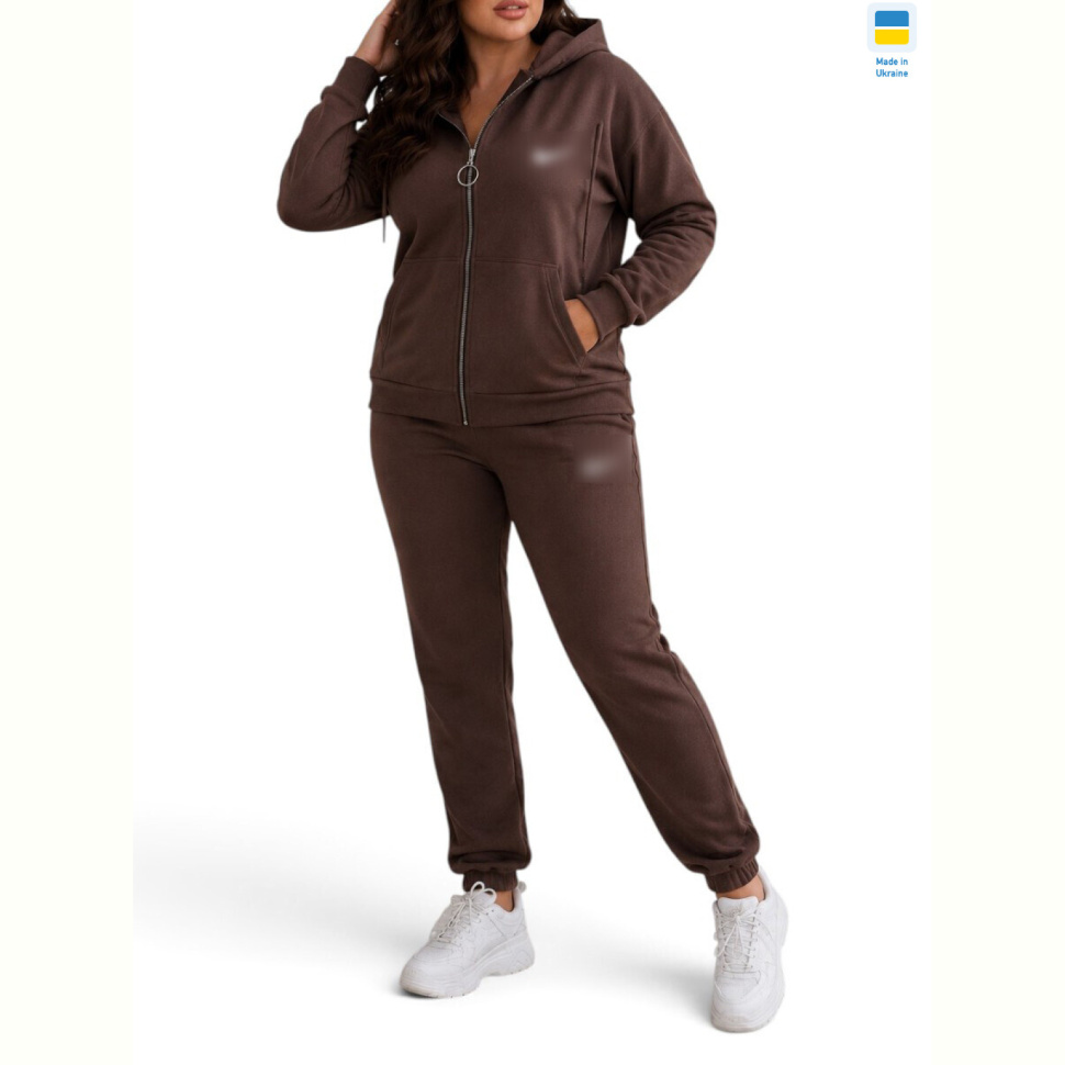 Спортивный костюм Sport style 111-1023 шоколадний