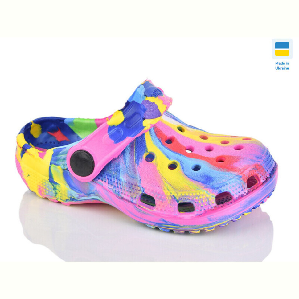 Кроксы Inblue H1 мікс рожевий