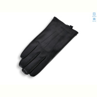 Перчатки Королева YA04М шкіра вовна black