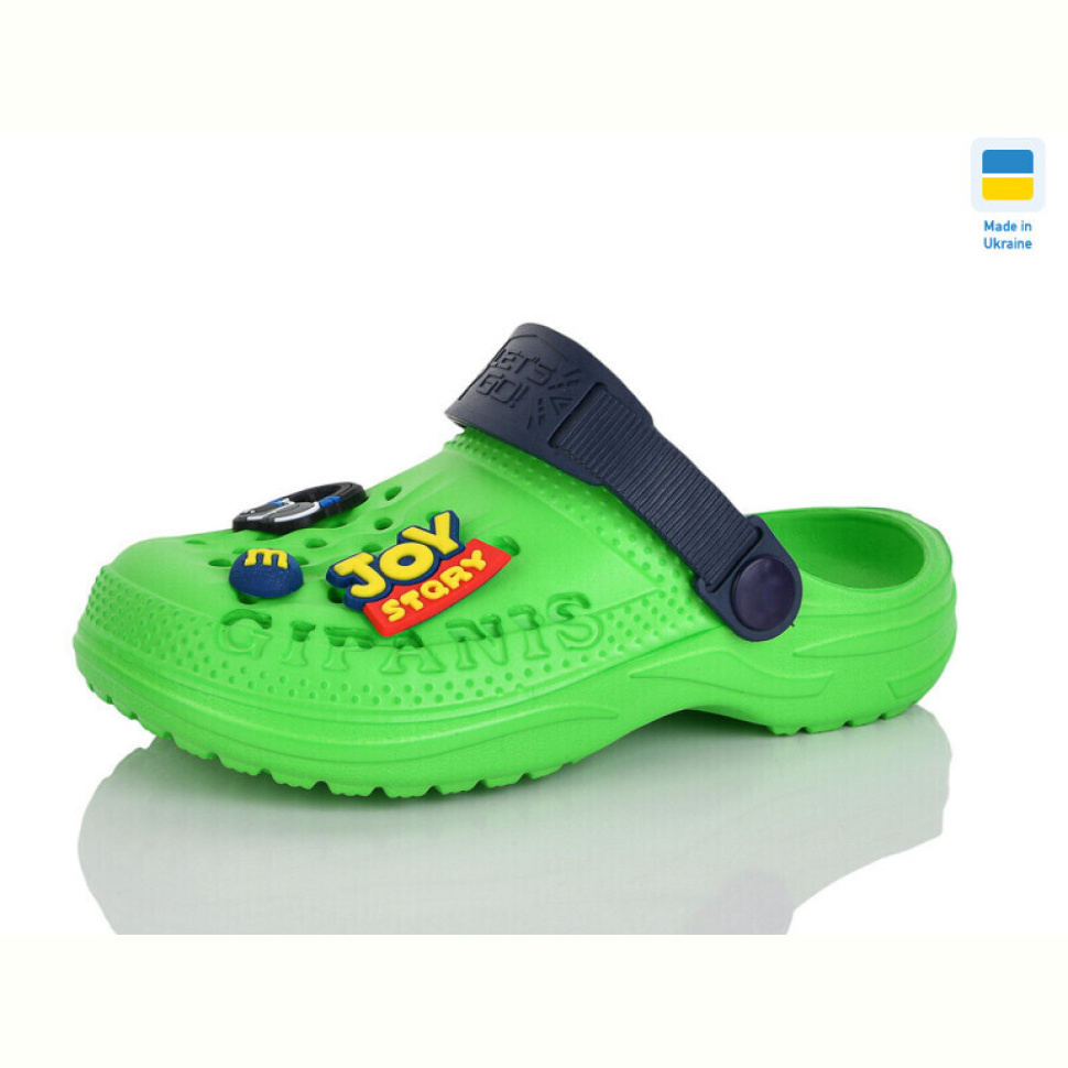 Кроксы Lot Shoes N009 зелений-т.синій