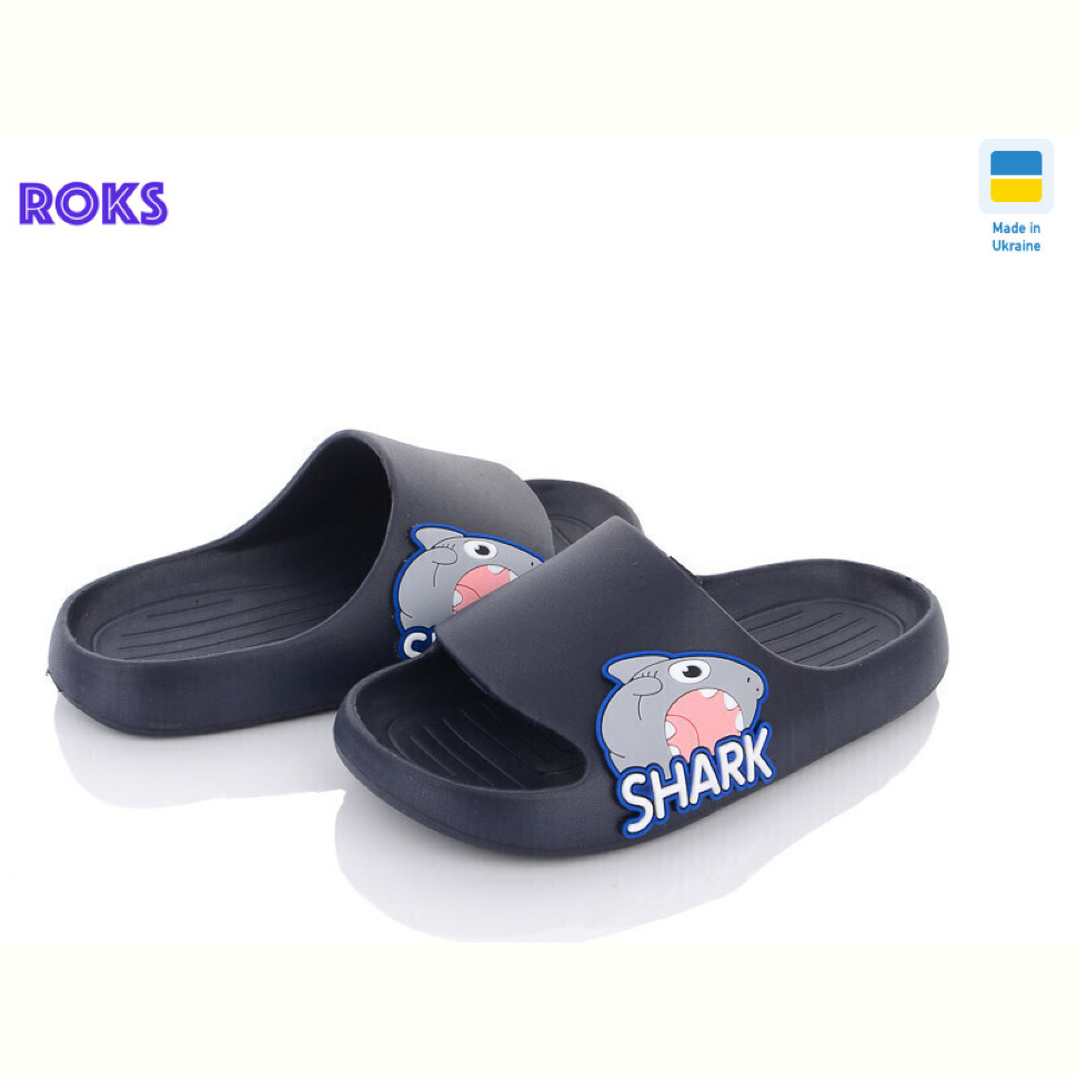 Шлепки Roks Progress 2350 синій акула