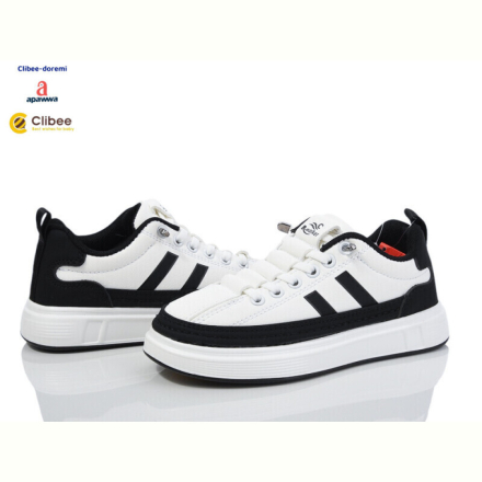 Кроссовки Clibee-Doremi V5023-8 white-black