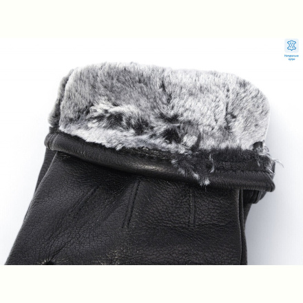 Перчатки RuBi 2171 black (хутро)