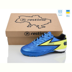 Футбольная обувь Restime DW024127-1 royal-lime