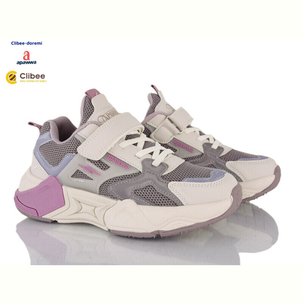 Кроссовки Clibee-Doremi G1836 beige-purple