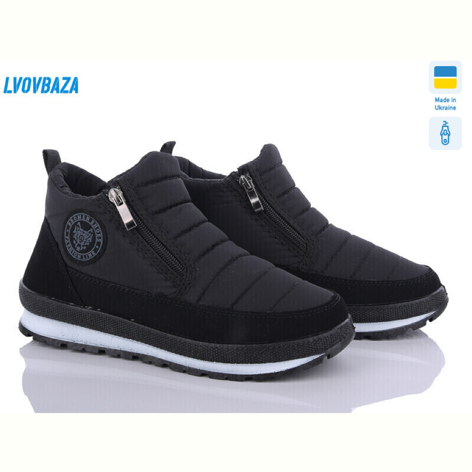 Ботинки Lvovbaza B&R Е22 чп. чорний дві змійки
