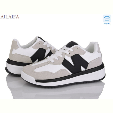 Кроссовки Ailaifa NR011 white-black