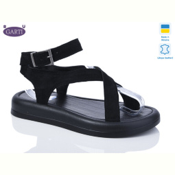 Босоножки Garti 0191 чорний замш