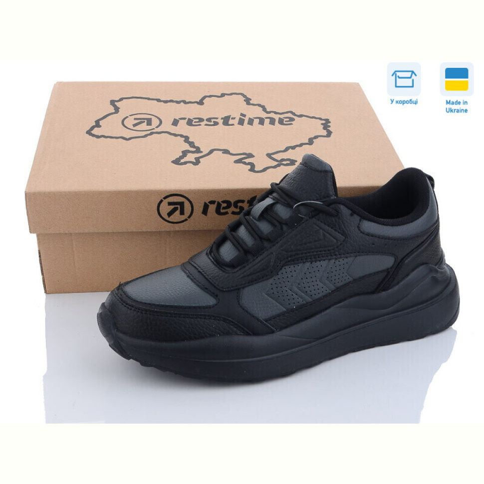 Кроссовки Restime YM023203 black-grey