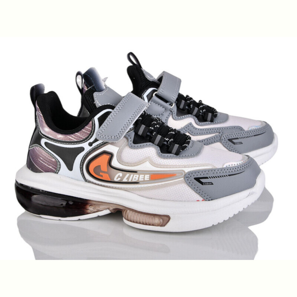 Кроссовки Цветик LC994 grey-orange