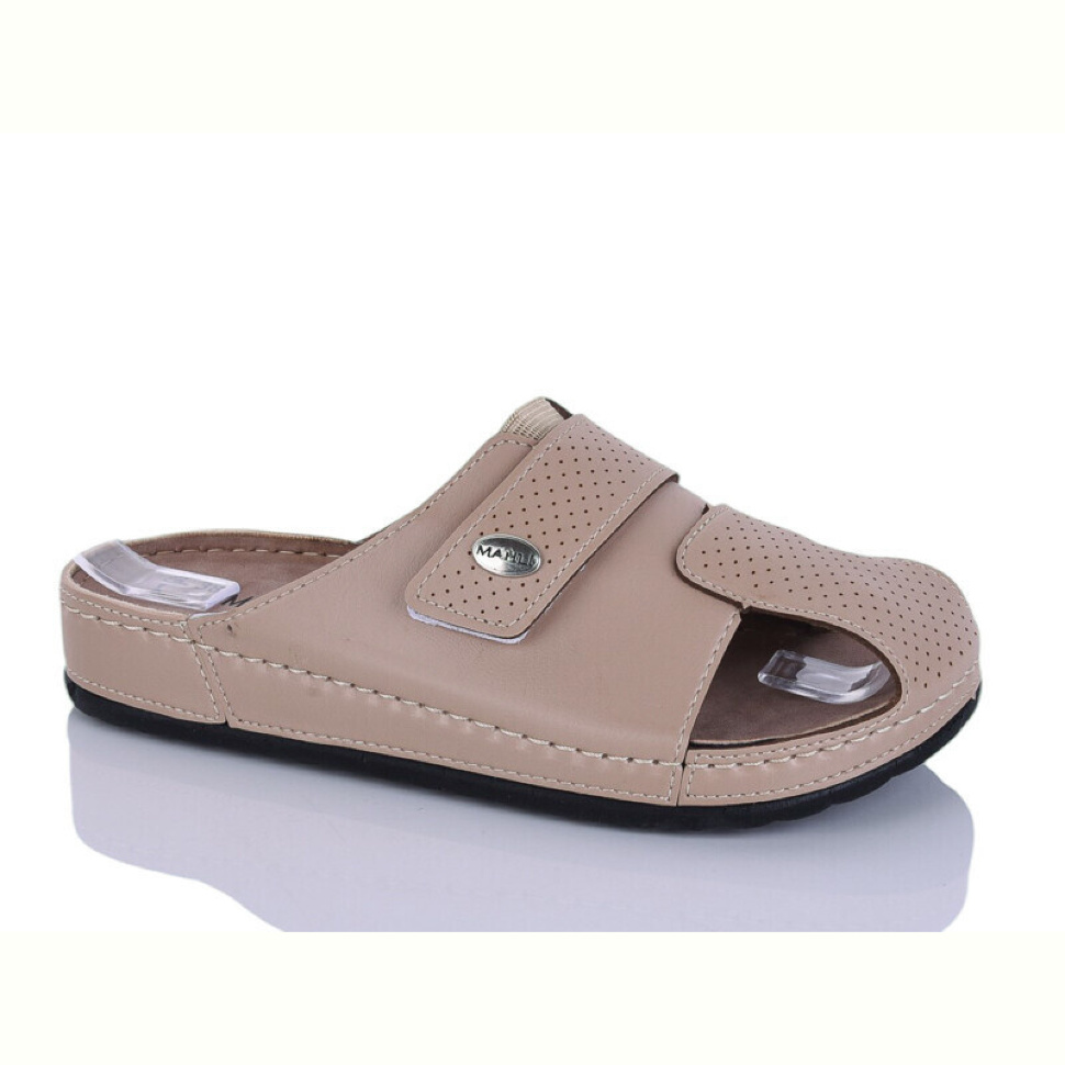 Шлепки Sali-2 10-17 корич.к.