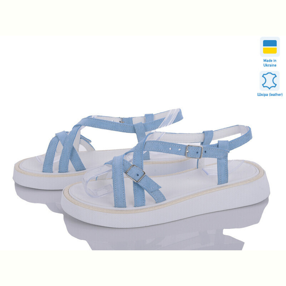 Босоножки G-Aira 465 блакитний замш