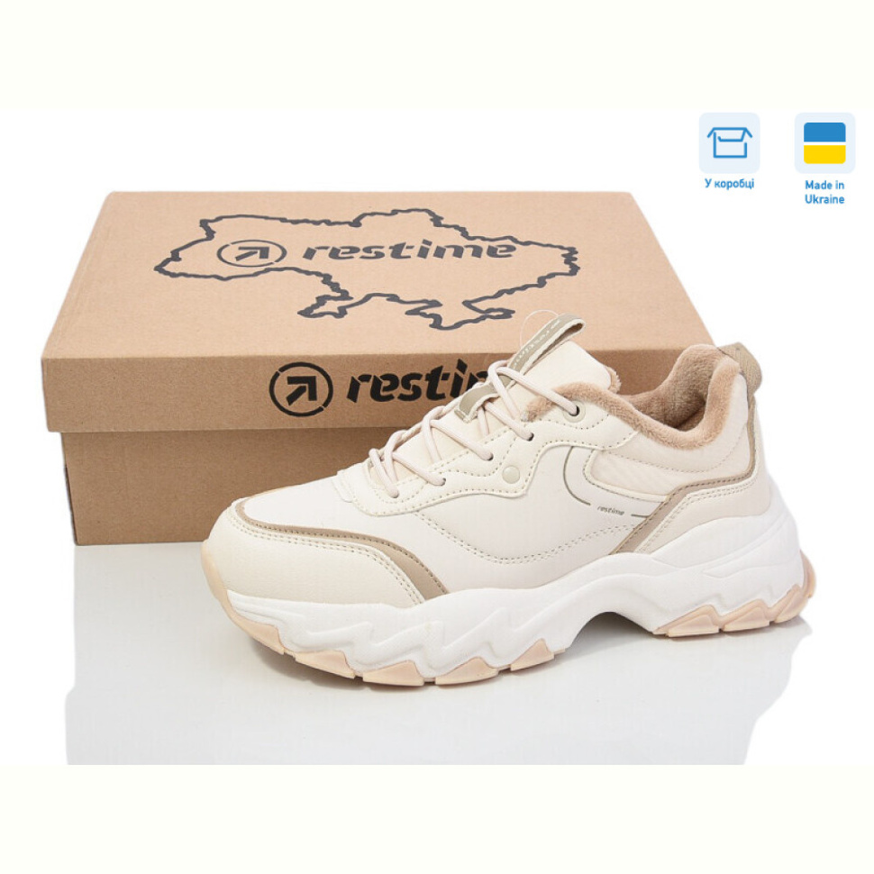 Кроссовки Restime AWZ24294 beige