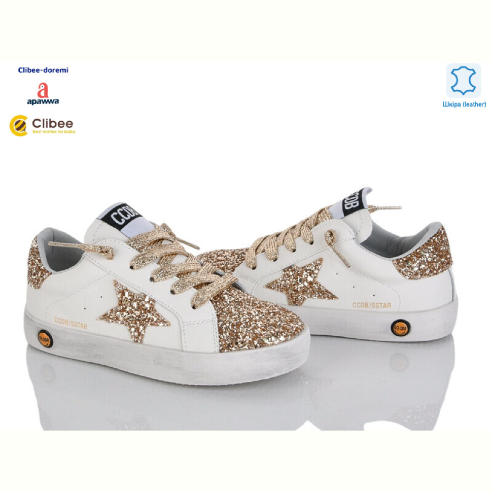 Кроссовки Clibee-Doremi A721089 white-gold