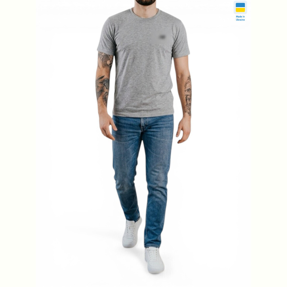 Футболка Sport style 01NB норма сірий