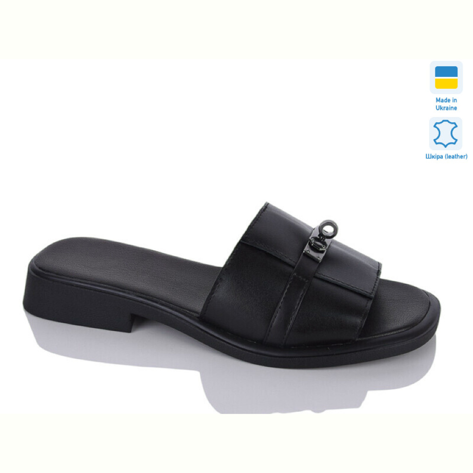 Шлепки Sali 558 чорний к.